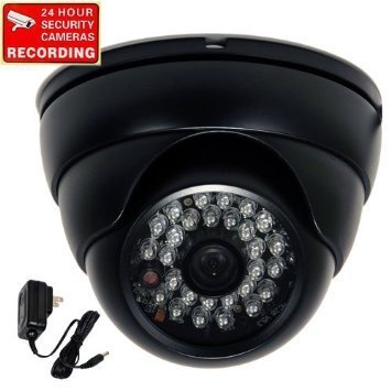 Video Secu Dome Day Night Outdoor Security Camera Vandal Proof Built In 1/3