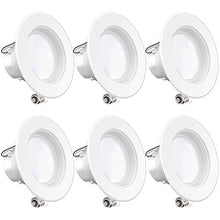 Load image into Gallery viewer, Sunco Lighting 6 Pack 4 Inch LED Recessed Downlight, Baffle Trim, Dimmable, 11W=60W, 3000K Warm White, 660 LM, Damp Rated, Simple Retrofit Installation - UL + Energy Star
