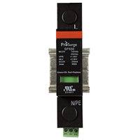 ASI ASISP550-1P UL 1449 4th Ed. DIN Rail Mounted Surge Protection Device, Screw Clamp Terminals, 1 Pole, 480 Vac, Pluggable MOV Module