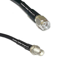 Load image into Gallery viewer, 10 feet RFC195 KSR195 Silver Plated RP-SMA Male to SMA Female RF Coaxial Cable
