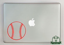 Load image into Gallery viewer, Baseball Vinyl Decal Sized to Fit A 11&quot; Laptop - Red
