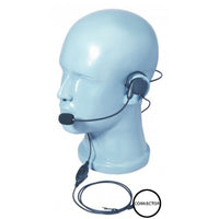 Ultra-Light Single Muff Behind The Head Headset Mic Inline PTT for HYT PD Series