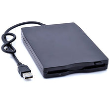 Load image into Gallery viewer, BeesClover Portable External 3.5&quot; USB 1.44 MB FDD Floppy Disk Drive Plug and Play for PC Windows 2000/XP/Vista/7/8/10 Mac 8.6 or Upper Black
