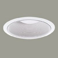 Halo 310 Series 6 Inch White Recessed Ceiling Light Fixture Trim with Coilex Baffle