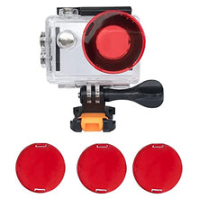 Load image into Gallery viewer, VVHOOY Waterproof Case Dive Housing Protective Underwater Dive Case Shell with 3 Pack Red Filter Compatible with AKASO EK7000/EKEN H9R/REMALI/FITFORT/DROGRACE WP350 Action Camera
