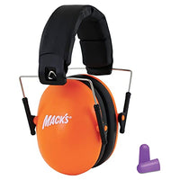 Macks Double-Up Hearing Protection Kids Earmuffs with Earplugs  Ear Muffs for Noise Reduction for Kids Age 2  6. NRR 30dB