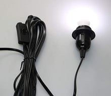 Load image into Gallery viewer, Lightingsky 15 Feet Hanging Light Cord with On/off Switch E26 Socket to 2-prong Perfect for Lampshade Paper Lantern (Black, 15 Feet)

