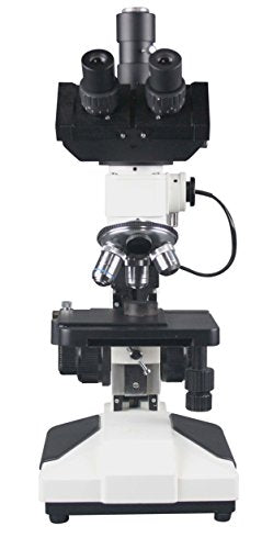 Radical 600x Professional Trinocular Hair Fibre Wood Paint Metallurgical Reflected LED Light Industrial Microscope w Camera Port