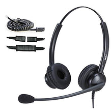 Load image into Gallery viewer, MKJ RJ9 Telephone Headset for Cisco Phones Dual Ear Corded Cisco Headset with Noise Cancelling Microphone for Cisco CP-7821 7841 8841 7942G 7931G 7940 7941G 7945G 7960 7961 7961G 7962G 7965 9951 etc
