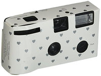 Weddingstar Disposable Camera With Flash Silver Hearts, 4.5