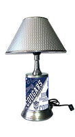 Table Lamp with Shade, a Plate Rolled in on The lamp Base, BrYoUn
