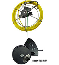 Load image into Gallery viewer, 40m fiberglass push rod cable reel drum with meter counter for pipeline inspection system
