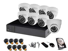 Load image into Gallery viewer, HDView 24CH Security Camera System, 16CH DVR and 8 CH NVR, with 1TB Hard Drive, 2.4MP 1080P HD Security Camera 4-in-1 (TVI/AHD/CVI/960H) DVR Kit, Night Vision Infrared IR Weatherproof Dome Camera Kit
