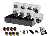 HDView 24CH Security Camera System, 16CH DVR and 8 CH NVR, with 1TB Hard Drive, 2.4MP 1080P HD Security Camera 4-in-1 (TVI/AHD/CVI/960H) DVR Kit, Night Vision Infrared IR Weatherproof Dome Camera Kit