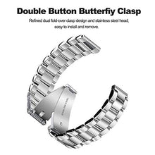 Load image into Gallery viewer, KOREDA Compatible with Samsung Galaxy Watch 42mm/Galaxy Watch 4/Galaxy Watch 4 Classic/Watch 3 41mm Bands Sets, 20mm Stainless Steel Metal Band Replacement for Galaxy Watch Active 2 40mm 44mm

