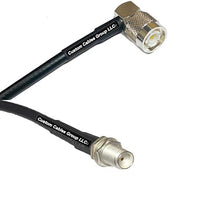 50 feet RFC195 KSR195 Silver Plated TNC Male Angle to SMA Female RF Coaxial Cable