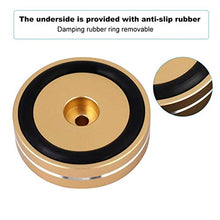Load image into Gallery viewer, ASHATA Speaker Isolation Feet Pad Stand,Aluminum Alloy Cone Pad Isolation Base Feet Pads for Audio HiFi Speaker(Gold)

