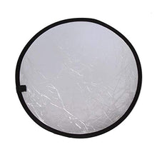 Load image into Gallery viewer, 60cm 2 in1 Photography Studio Light Mulit Photo Disc Collapsible Light Reflector Round Disk Silver/Gold for Photo
