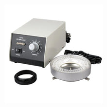Load image into Gallery viewer, AmScope LED-60M 60-LED Microscope Ring Light w Heavy-Duty Metal Control Box + Adapter
