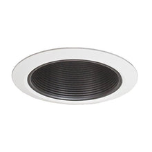 Load image into Gallery viewer, Jesco Lighting RLT-403-245-T-BK Accessory - 4&quot; Step Baffle Trim, Black Finish
