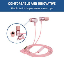 Load image into Gallery viewer, KLIM Fusion Earbuds with Mic Audio - Long-Lasting Wired Ear Buds + 5 Years Warranty - Innovative: in-Ear with Memory Foam Earphones with Microphone - Pink - 3.5mm Jack - New 2021 Version - Rose Gold
