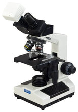 Load image into Gallery viewer, OMAX 40X-1000X Compound Binocular Microscope with Phase Contrast+1.3MP USB Digital Camera
