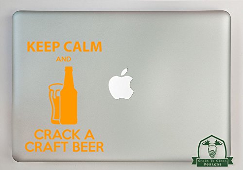 Keep Calm and Crack a Craft Beer Vinyl Decal Sized to Fit A 15