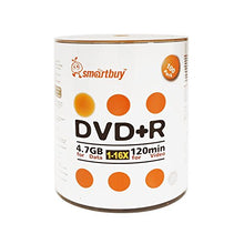 Load image into Gallery viewer, Smartbuy 1000-disc 4.7gb/120min 16x DVD+R Logo Top Blank Data Recordable Media Disc
