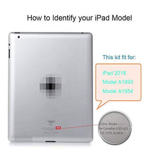 Load image into Gallery viewer, T Phael White Digitizer Repair Kit for iPad 9.7&quot; 2018 iPad 6 6th Gen A1893 A1954 Touch Screen Digitizer Replacement with Home Button + Tools
