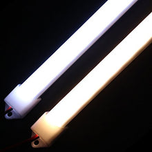 Load image into Gallery viewer, XUNATA 25cm SMD 8520 LED Rigid Strip Hard Bar Light Tube Holder Integrated Ceiling Light 12V + U Aluminium Profile (50 Sets, Milky Cover)
