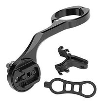 Load image into Gallery viewer, Dilwe Stem Extension Mount, Bike Computer Action Camera Extension Mount wirh Light Bracket(Black-for CATEYE)
