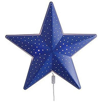 Children's Blue Star Nursery Wall Decor - Night Lamp - Bulb Is Included