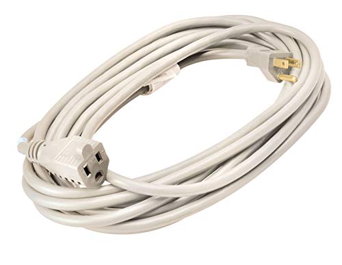 Coleman Cable Outdoor Extension Cord In White (20 Ft, 16 gauge)