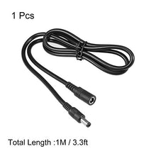 Load image into Gallery viewer, uxcell 12V DC Power Cable Female to Male Connectors 1M for CCTV Security Camera 2.1mmx5.5mm Ultra Thick
