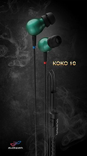 Audiopark KOKO Emerald Green Wearable Braided Wristband in-Ear Headphone