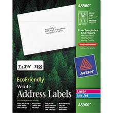Load image into Gallery viewer, Avery EcoFriendly Labels, 1 x 2-5/8, White, 7500/Pack
