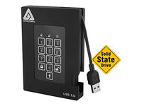 Apricorn 256GB Aegis Fortress FIPS 140-2 Level 2 Validated 256-Bit Encrypted USB 3 External SSD (A25-3PL256-S256F)