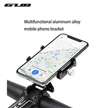 Load image into Gallery viewer, GUB G-99 Aluminum MTB Bicycle Phone Holder Stand Motorcycle Support Motobike GPS Holder for Handlebar Mount Bike Accessories GPS (Black)
