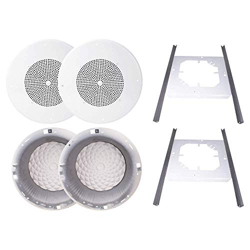 in-Ceiling Speaker Kit, 13inLx3-1/2inH, PR