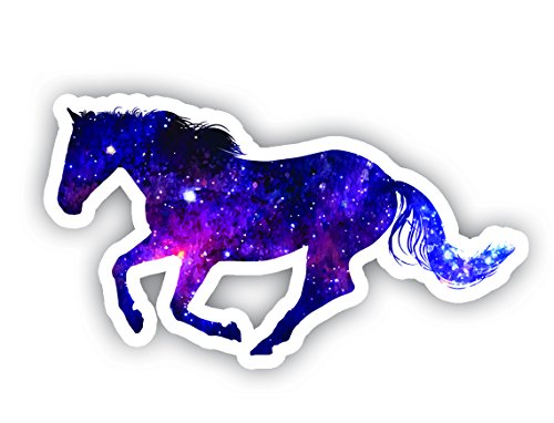 Horse Running Galaxy Sticker - Laptop Stickers - 2.5