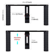 Load image into Gallery viewer, PULUZ Smartphone Video Rig Filmmaking Recording Handle Stabilizer Aluminum Bracket for iPhone, Galaxy, Huawei, Xiaomi, HTC, LG, Google, and Other Smartphones
