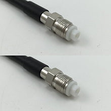 Load image into Gallery viewer, 12 inch RG188 FME FEMALE to FME FEMALE Pigtail Jumper RF coaxial cable 50ohm Quick USA Shipping
