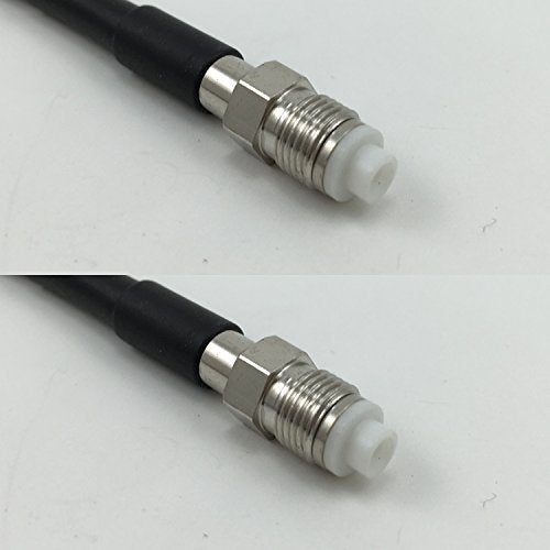 12 inch RG188 FME FEMALE to FME FEMALE Pigtail Jumper RF coaxial cable 50ohm Quick USA Shipping