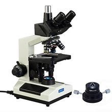 Load image into Gallery viewer, OMAX 40X-1000X Trinocular Compound Microscope with Replaceable LED Light and Darkfield Condenser
