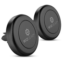 Load image into Gallery viewer, Magnetic Phone Car Mount, WizGear [2 PACK] Universal Air Vent Magnetic Phone Car Mount Phone Holder, for Cell Phones and Mini Tablets with Fast Swift-Snap Technology, With 4 Metal Plates
