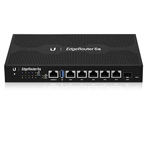 Ubiquiti EdgeRouter 6P, 6-Port Gigabit Router with 1 SFP Port (ER-6P-US)