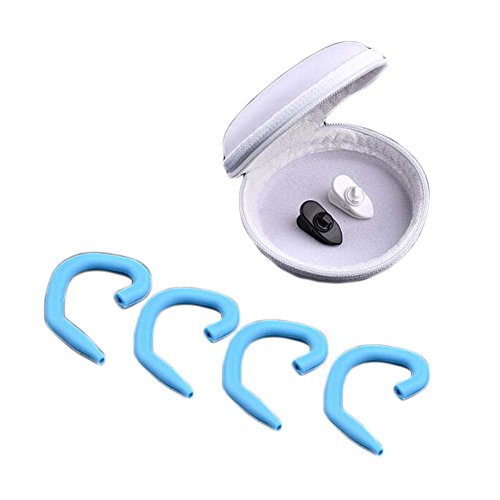 DRAGON SONIC Earhook Sport Earhook/Headphones Cable Hang for Sport Set of4-Blue