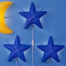 Load image into Gallery viewer, Children&#39;s Blue Star Nursery Wall Decor - Night Lamp - Bulb Is Included
