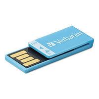 VER97550 - Verbatim 4GB Clip-It USB Flash Drive - Blue