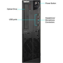Load image into Gallery viewer, 2017 Lenovo ThinkCentre M73 SFF Small Form Factor Business Desktop Computer, Intel Quad-Core i3-4130 3.4GHz, 8GB RAM, 500GB HDD, USB 3.0, DVD, WiFi, Windows 10 Professional (Renewed)
